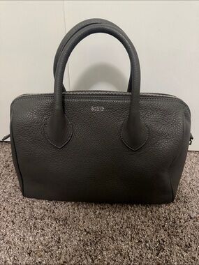Mark and Graham Grey Leather Purse
